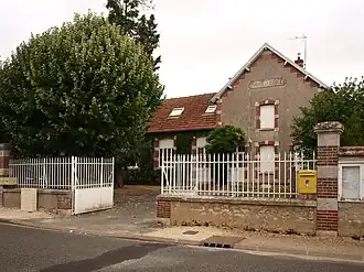 The town hall in Villemaury