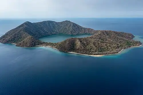 Satonda Island lake, Indonesia