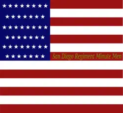 Flag used by San Diego Minute Men regiment during the Spanish-American War 1898[4]