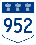 Highway 952 marker
