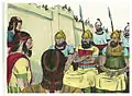 Hezekiah's court officials met Assyrian officers