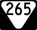 State Route 265 marker