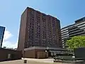 Sheraton Hamilton viewed from the Jackson Square rooftop plaza