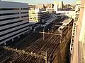 An overview of the station platforms in December 2012