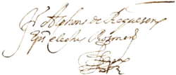 Signature of Alfons de Requesens