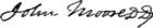 John Moore's signature