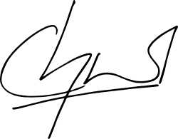 Lee Chong Wei signature