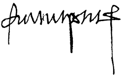 Clement VII's signature