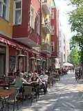 Simon-Dach-Straße is a popular destination, with numerous bars.