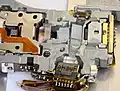 The laser of a DVD burner in SlimLine design
