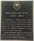 Biographical historical marker found inside the Centro Escolar University
