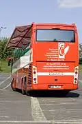 Solaris Vacanza 13 as a blood donation vehicle