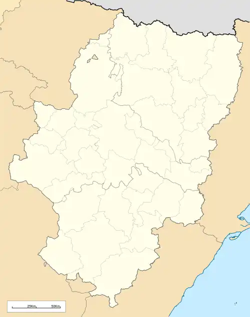 Teruel is located in Aragon