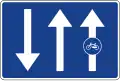 S-64a Bike lane or cycle path attached to the road