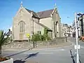 View from the corner of the road