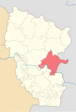 Location of Stanytchno-Luhanskyi Raion