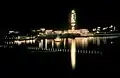 Night view, lakeside
