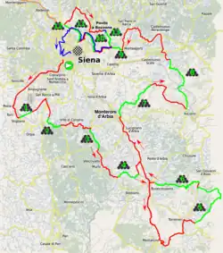 The race route