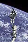 Astronaut Lee Morin on the second spacewalk