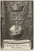 The arms in Suecia antiqua et hodierna, 1668