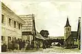 Old postcard of centre