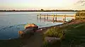 Sunset at the lake.