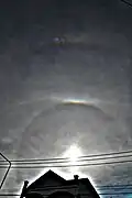 Solar Halo, Upper Tangent Arc, Supralateral Arc : 20 June 2009 : Khonkaen, Thailand