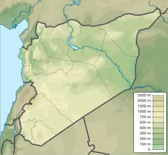 Battle of Tabqa Airbase is located in Syria