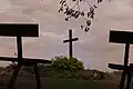 Cross in the park of Somogyvár Abbey