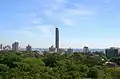 The tower under construction in 2010...