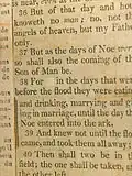 Jefferson extracts the word "as" from a sentence, to avoid three prepositions in a row