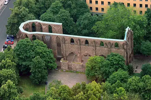 The ruins from the Fernsehturm