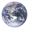 The Earth as seen from Apollo 17.