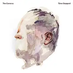 An abstract painting of a person's head