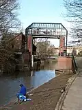 The River Foss Barrier (open), viewed from the south, 53°57′08″N 1°04′42″W﻿ / ﻿53.952342; -1.078394
