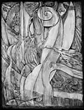 The Sea, wood panel, 1950