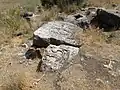 Remains of a khachkar near the church