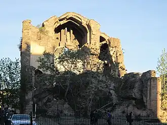 The ruins in 2016