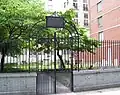 The synagogue's third cemetery (1829–1851) is on West 21st Street near the Avenue of the Americas