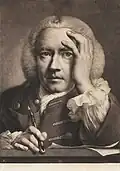 Self-portrait. Mezzotint from the 'Twelve heads drawn from nature and as large of life, series. London 1760. Chester Beatty Library