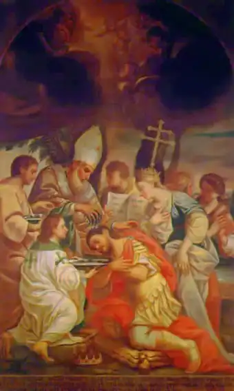 Gregory the Illuminator baptizes Tiridates III
