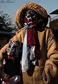 Danzante Tlacololero and his son in Las Ánimas, Municipality of Tecoanapa, Guerrero. Mex.