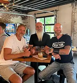 (From left to right) * Todd Whitener, Jesse Vest, Matt Taul in August 2023.
