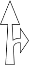 N/A Turn straight or right ahead