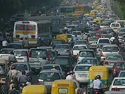 A traffic jam