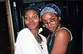 Two women wearing bandanas, 1999.