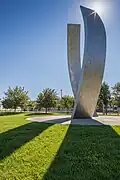 The Beginnings Sculpture located in the Carol-Tomlinson Keasey Quadrangle
