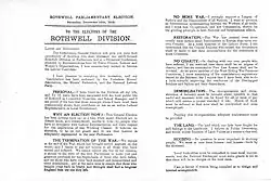 Campaign Flyer 1918 Sheet 1