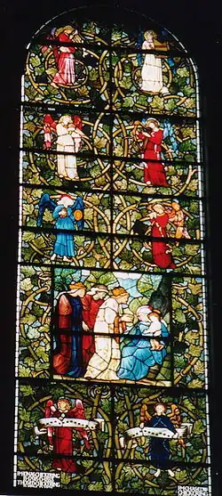 Edward Burne-Jones and William Morris' The Worship of the Magi window (1882)