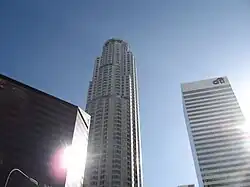 The U.S. Bank Tower is the third-tallest building west of the Mississippi River